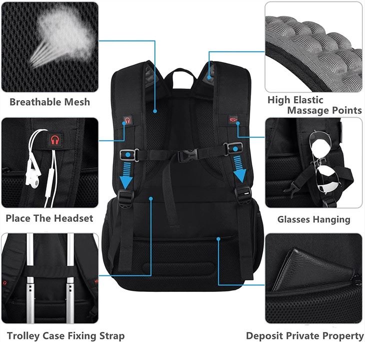 17 Inch Anti-theft Waterproof Backpack