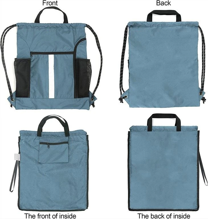 Gym Bag With Shoe Compartment And Two Water Bottle Holder