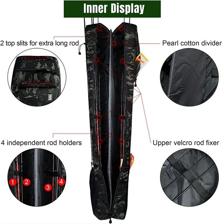 Folding Fishing Rod Case